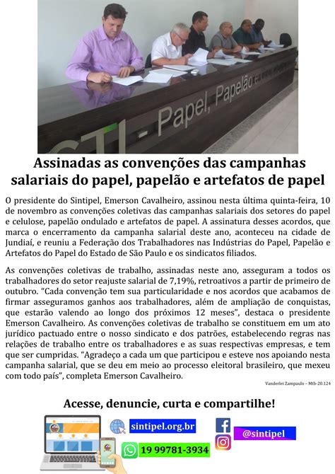 Assinadas as convenções das campanhas salariais do papel papelão e