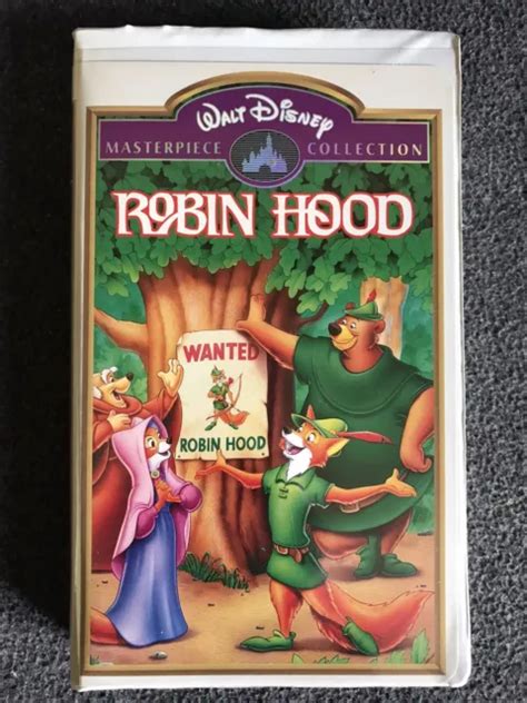 Walt Disney S Robin Hood Masterpiece Collection Vhs Tape Clamshell