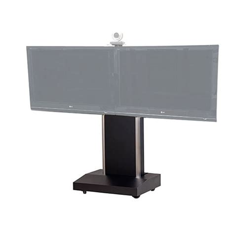 Vfi Avf Audio Visual Furniture Mobile Telepresence Stand For Dual 40 70