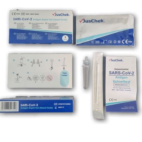 JusChek COVID 19 SARS Cov 2 Antigen Rapid Test 15976941 Restposten De