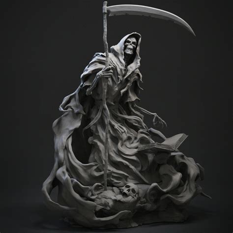 Stl File Grim Reaper 3d Print 🗿・template To Download And 3d Print・cults