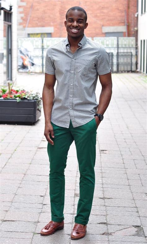 Green Suit Trouser Mens Outfit Designs With Grey Shirt Casual
