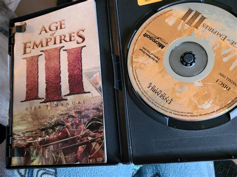 Age Of Empires 3 Iii Pc Cd Rom 2005 Complete 3 Discs Manual Sleeve