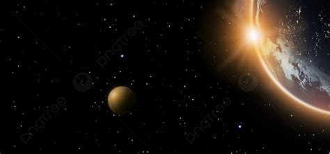 Yellow Light Effect Earth Background Star Light Sensitive Planet