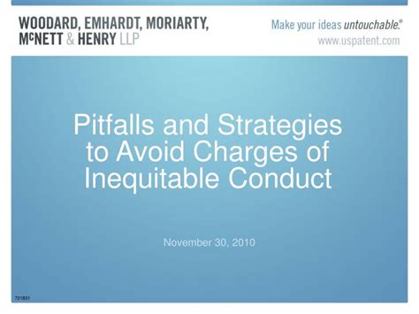 PPT Pitfalls And Strategies To Avoid Charges Of Inequitable Conduct PowerPoint Presentation