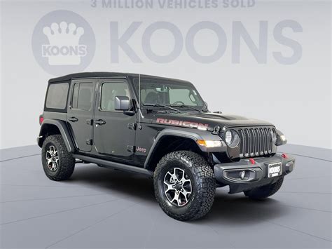 2021 Jeep Wrangler Unlimited Rubicon 3308 Miles Black Clearcoat Used