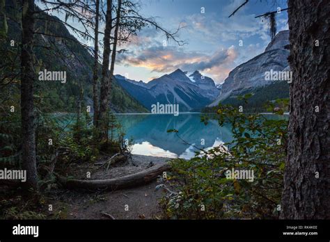 Mount Robson Provincial Park Rockies British Columbia Canada Stock