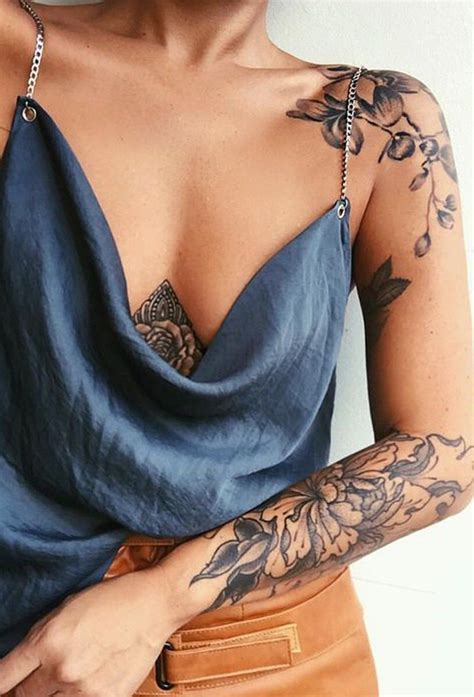 57 Attractive Sleeve Tattoos For Women Cool Shoulder Tattoos Shoulder Tattoos