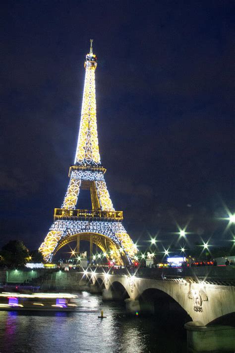 Eiffel Tower Night Paris Photograph By Lila Bahl