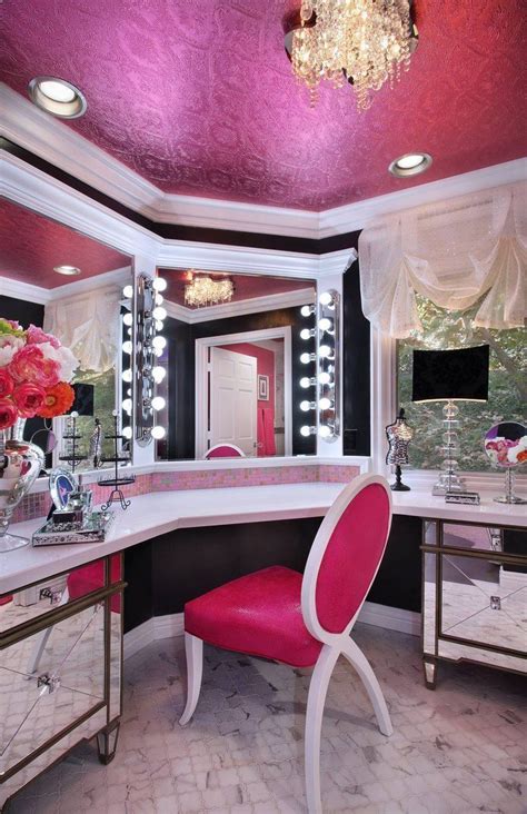 Xoxo Kylie Jenners Vanity Room Contemporary Powder Room Home Glam