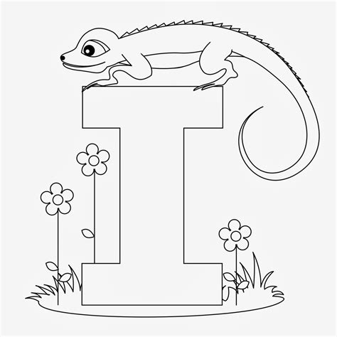 Letter I And I Coloring Pages Preschool And Kindergarten