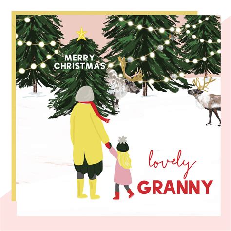 Lovely Granny Christmas Card By Lottie Simpson