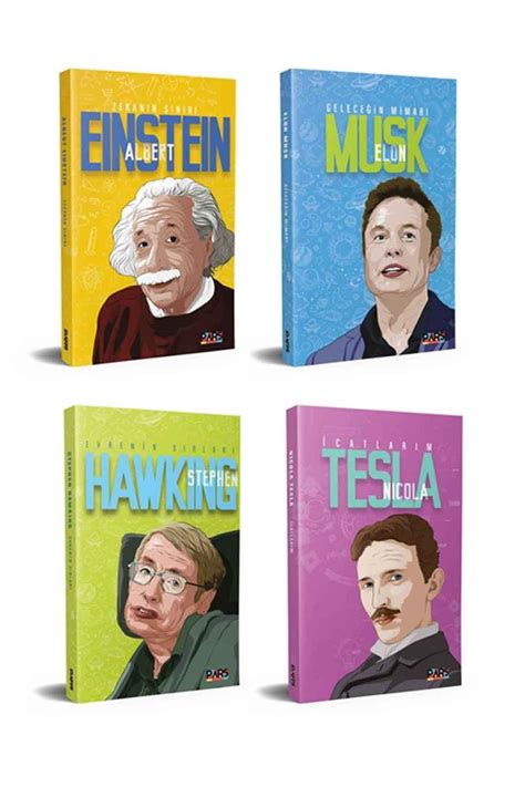 Pars Yayınları Tesla Elon Musk Albert Einstein Stephen Hawking 4lü Kitap Seti Fiyatı