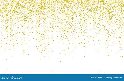 Confetti Golden Vector Background Falling Carnival Or Holiday Gold