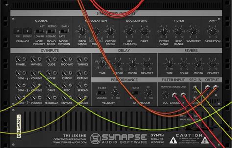 Synapse The Legend Synthesizer Analog Modeling Synth Shop Reason