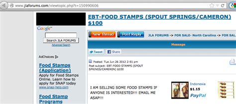 Maybe you would like to learn more about one of these? Report: Illegal Underground Food Stamp Market Thrives Online | Breitbart