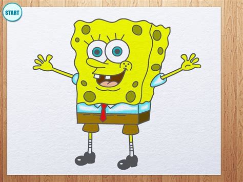 How To Draw Spongebob Step By Step Funny Sketch And Picture With