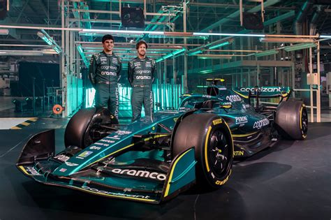 The Aston Martin Aramco Cognizant Formula One Teams Amr22 Race Car