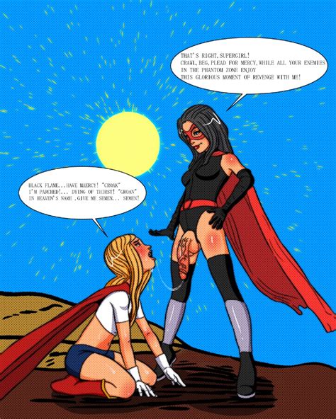 Supergirl Vs Black Flame By Sen Kg Hentai Foundry