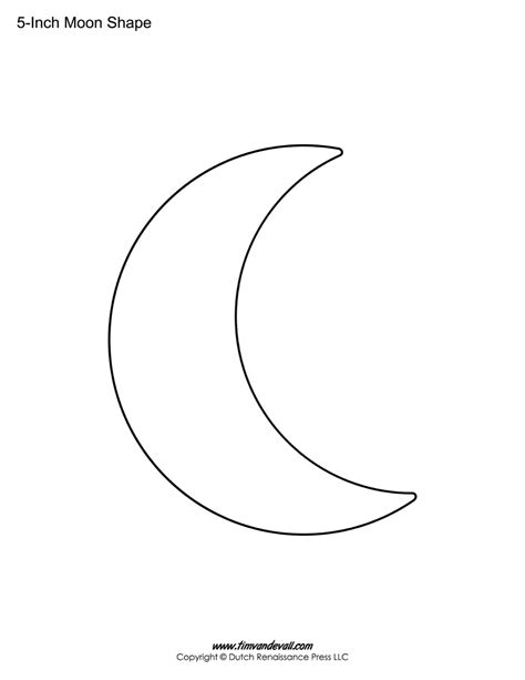 Blank Moon Templates Tims Printables