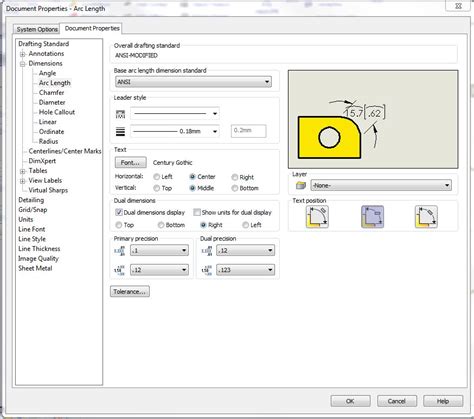 How To Dimension Arc Length On Solidworks Drawing Grabcad Tutorials