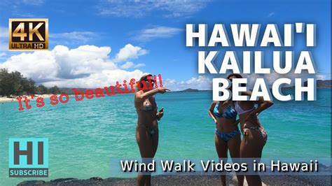 Hawaii [4k] Kailua Beach It S So Beautiful Youtube
