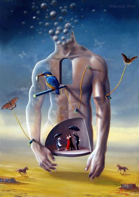 Obra Surrealista Em Óleo Sobre Tela A Dança