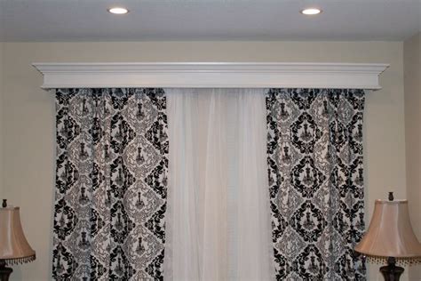 Window Cornice That Hubby And I Made For The Living Room Curtain
