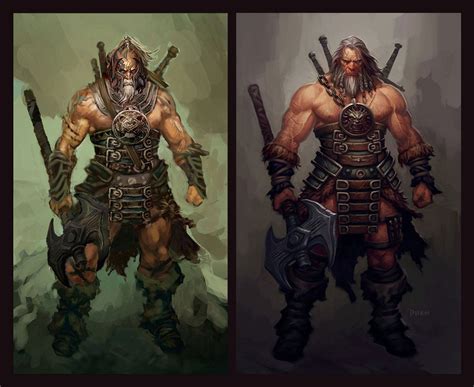 Barbarian Concepts Characters And Art Diablo Iii Barbarian
