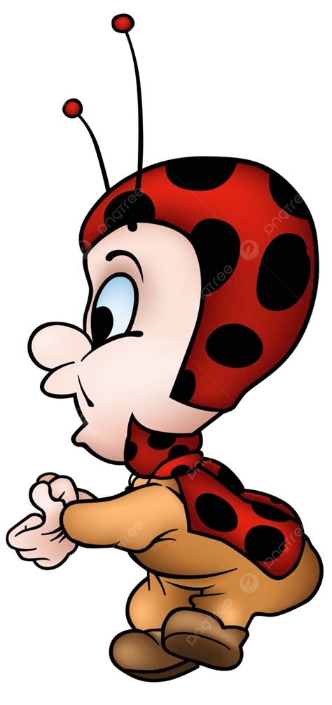Ladybug Side View Insect Clip Art Standing Vector Insect Clip Art
