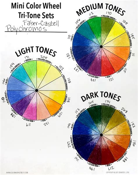 The color wheel is a chart representing the relationships between colors. Color Wheel Tri-Tone Sets Worksheets