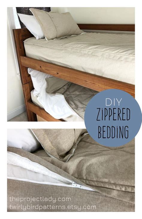 It is the details for me!! The Project Lady - DIY Twin-Sized Zipper Bedding Tutorial ...