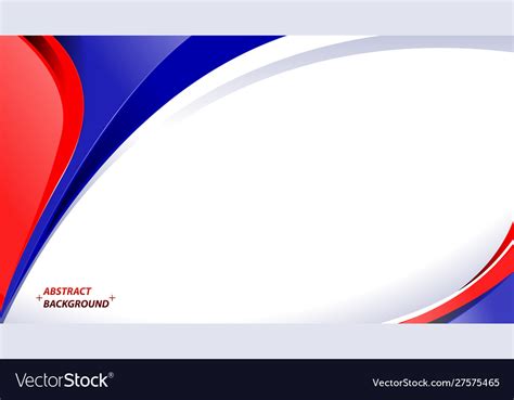 Abstract Red Blue White Background Royalty Free Vector Image
