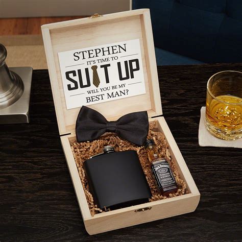 It must have been a loving 5 years if not you wouldn't bother to find an anniversary present for him. Personalized Groomsmen Gifts and Wooden Crate Set