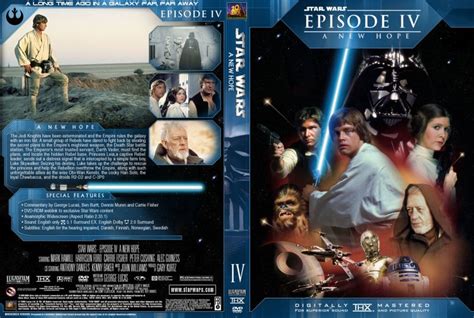 Star Wars Episode Iv A New Hope Movie Dvd Custom Covers 24564 A New