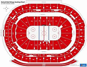 Detroit Red Wings Seating Charts At Little Caesars Arena