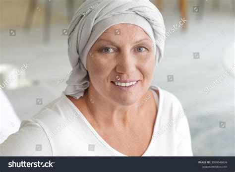 Happy Mature Woman After Chemotherapy Home Stock Photo Shutterstock