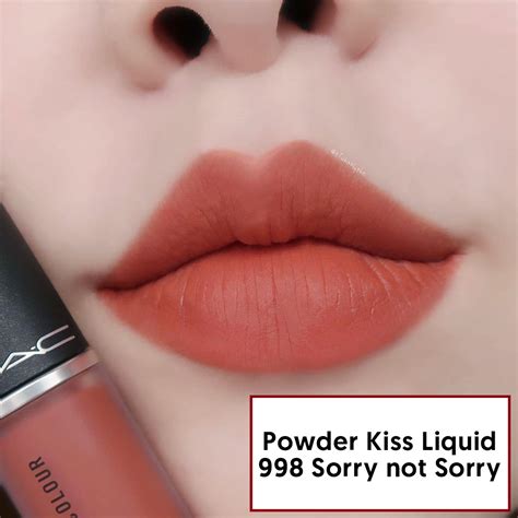 Son Kem Mac Powder Kiss Liquid Lipcolour 998 Sorry Not Sorry Có Hộpson Kem Mac Chilis Crew