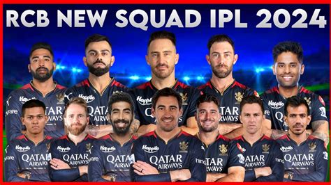 RCB New Squad IPL 2024 RCB IPL 2024 NEW PLAYERS RCB RELEASE PLAYERS