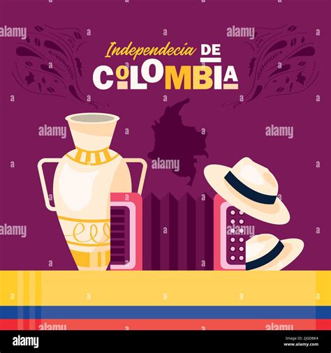 Modelo De Día De La Independencia De Colombia Imagen Vector De Stock Alamy