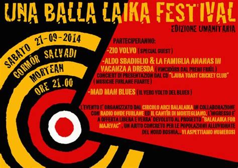 ‘una Balla Laika Festival Musiche Furlane Fuarte E Solidarie LidrÎs