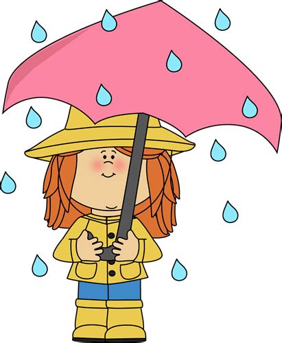 Girl Standing In The Rain Clip Art Girl Standing In The Rain Image