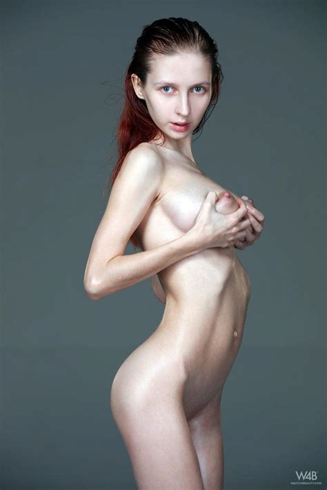 Skinny Beauty Helga Grey Oiled Up And Naked The Boobs Blog