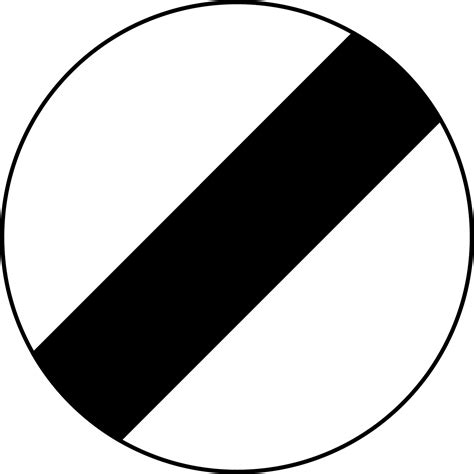 National Speed Limit Applies Road Sign Road Traffic Regulatory