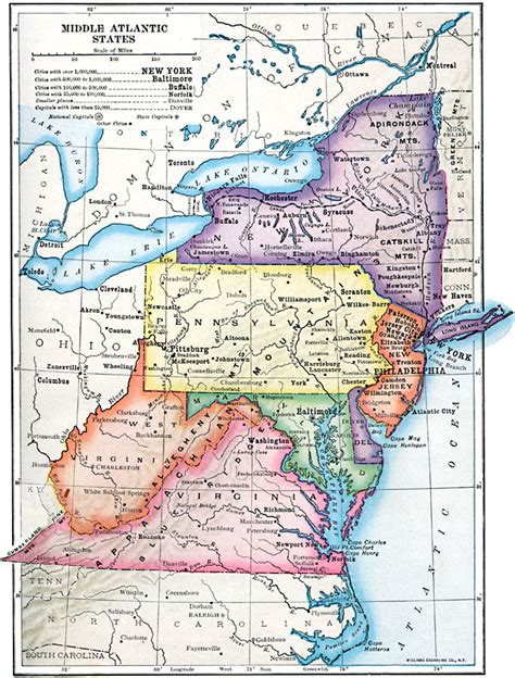 Map Of Mid Atlantic State Maps Catalog Online