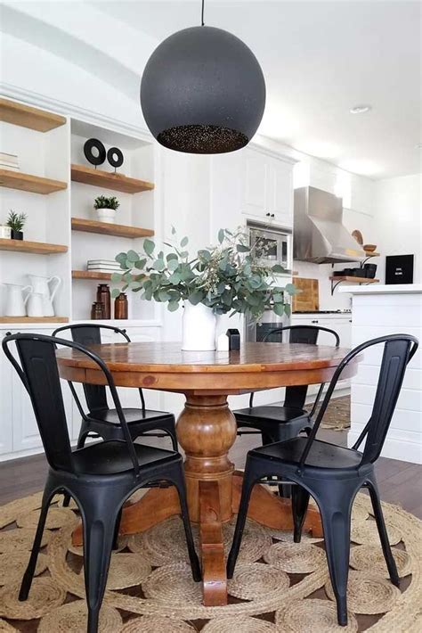 Refinishing kitchen tables painted kitchen tables farmhouse kitchen tables diy kitchen round kitchen tables distressed kitchen tables painted on instagram: 30+ Adorable Industrial Table Design Ideas | Round wood ...