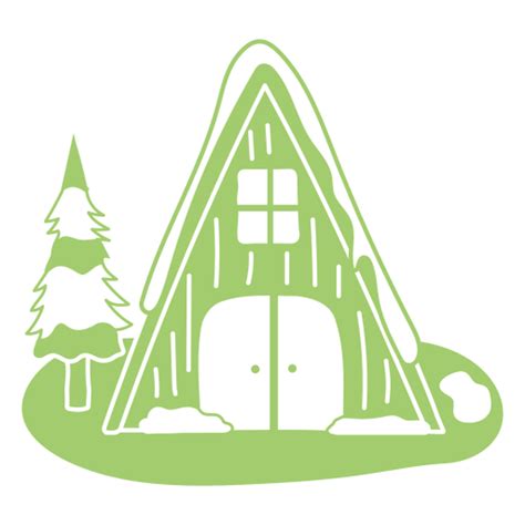 Wilderness Snow Simple Winter Cabin Png And Svg Design For T Shirts