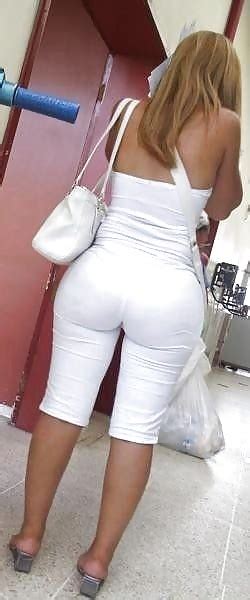 Wives In Tight And See Thru White Pants Porn Pictures