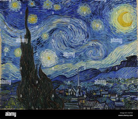 The Starry Night By Vincent Van Gogh Very High Quality Image Of This