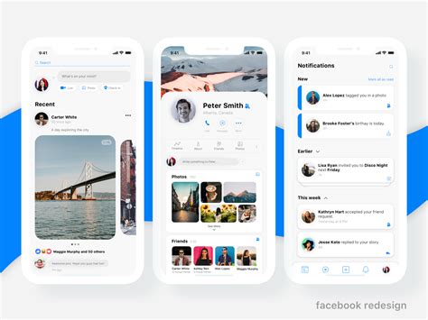 Facebook Ios App Redesign Concept By Amy Virasak On Dribbble